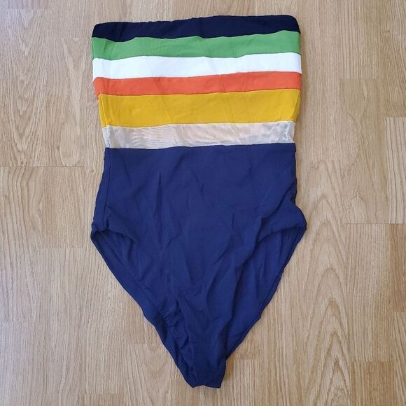 🌅 ROBIN PICCONE 🌅 'Casey' Colorblock Striped One Piece Swimsuit - [size 4] - Picture 5 of 12